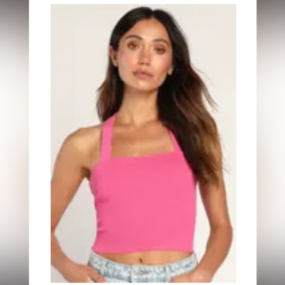 Lulu’s Pink Sweater Tank Top
